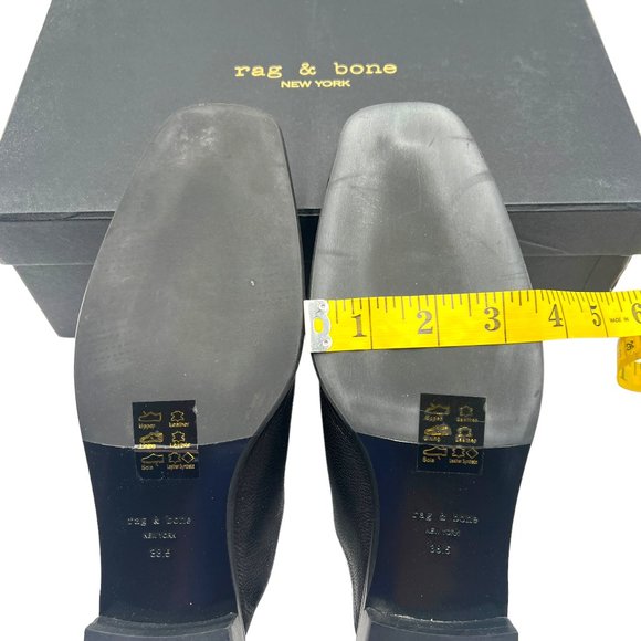 rag & bone Black Aslen Loafer Mule Size 8.5 - Picture 10 of 16